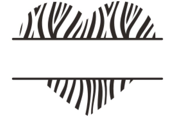 Zebra Heart and Stripe Design