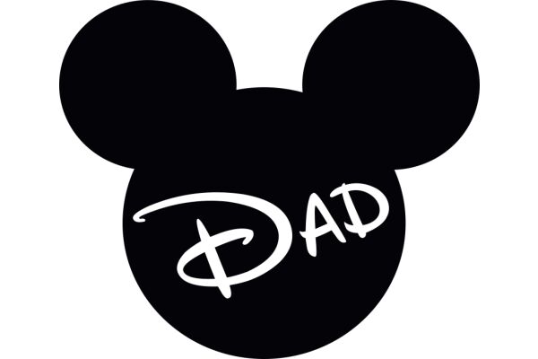 Disney Dad: A Silhouette of a Father's Love for His Children