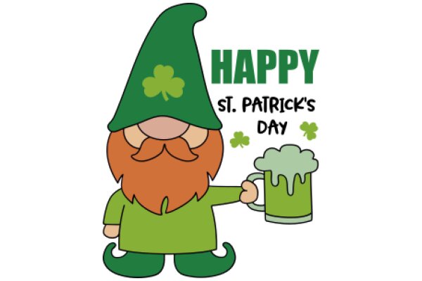 St. Patrick's Day Celebration: A Festive Greeting from a Leprechaun