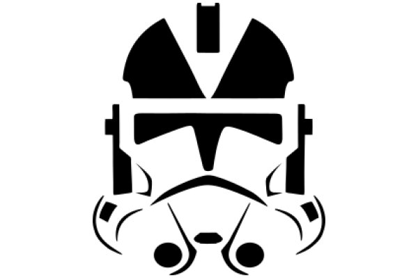 Stylized Icon of a Stormtrooper Helmet