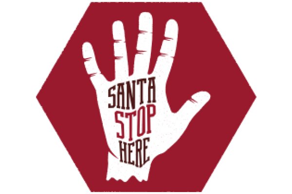 Santa Stop Here: A Festive Sign for the Holiday Season