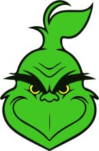 Vibrant Green Cartoon Character with a Mischievous Smirk