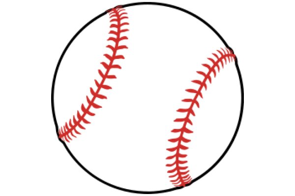 A Red Baseball in a Circle