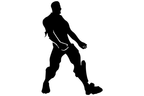 Silhouette of a Man in a Stance