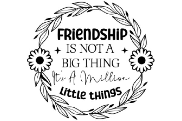 Friendship: A Million Little Things