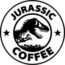 Jurassic Coffee: A Logo for a Prehistoric-Themed Cafe