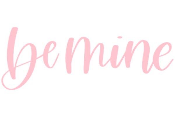 A Soft Pink 'Be Mine' Sign