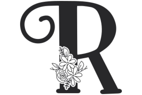 Elegant Typography with Floral Accent