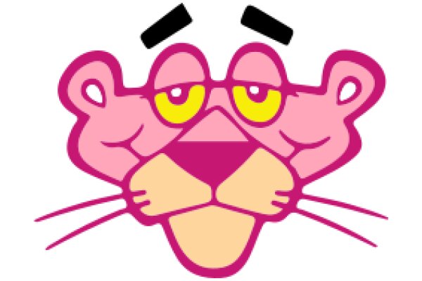 Pink Panther with a Surprised Expression