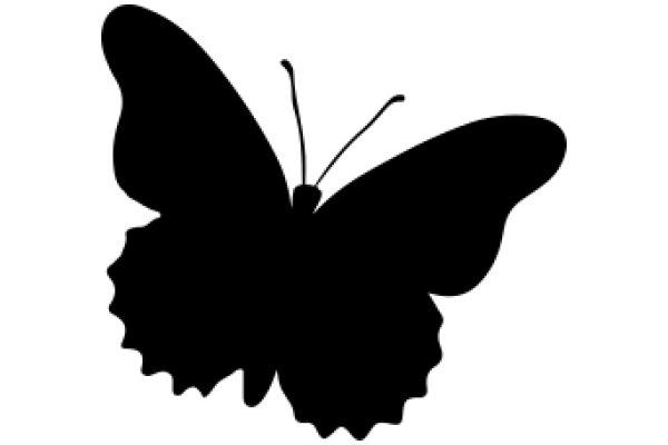 A Silhouette of a Butterfly