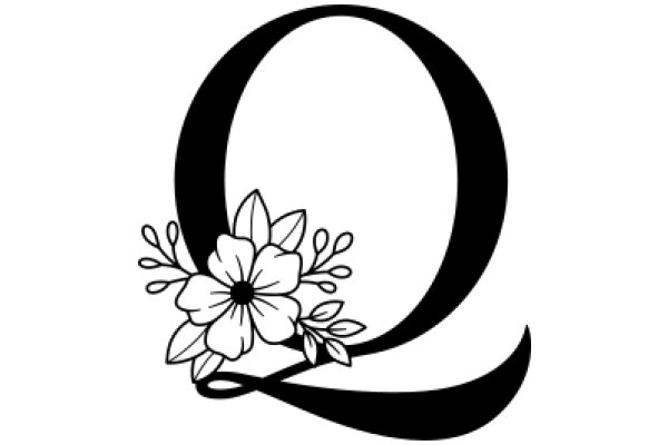 Elegant Logo of a Flower and Letter 'Q'