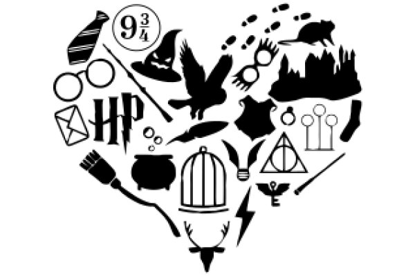 A Magical Journey: A Collection of Iconic Symbols from the Harry Potter Series