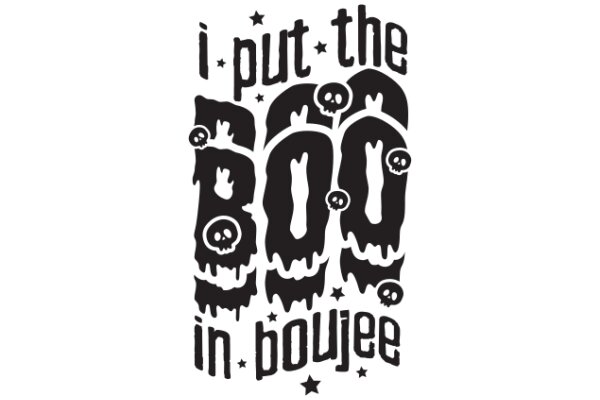 I Put the Boo in Boojee: A Playful Halloween-Themed Poster