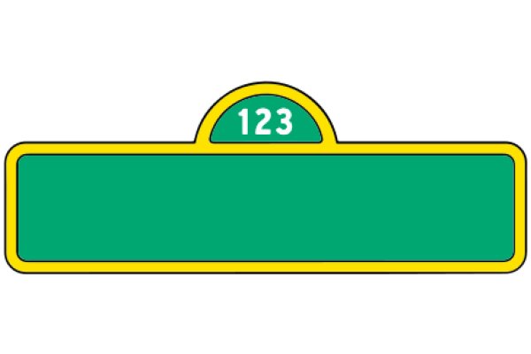 A Vibrant Sign with the Number 123