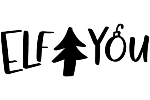 A Festive Greeting: 'Elf You' with a Christmas Tree