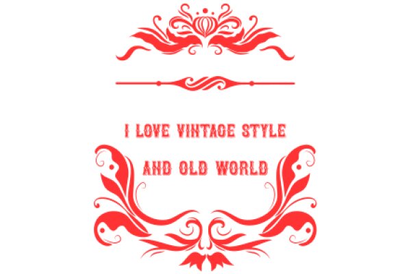 Vintage Flair: A Red and White Design for a Wand and a Quote