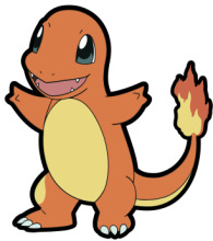 Charming Cartoon Pokémon: A Friendly Fire-Type Pokémon