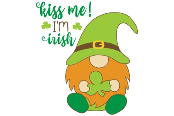 St. Patrick's Day Greeting: A Leprechaun's Wish for a Kiss!