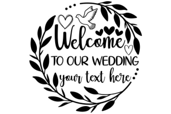 Welcome to Our Wedding: Your Text Here