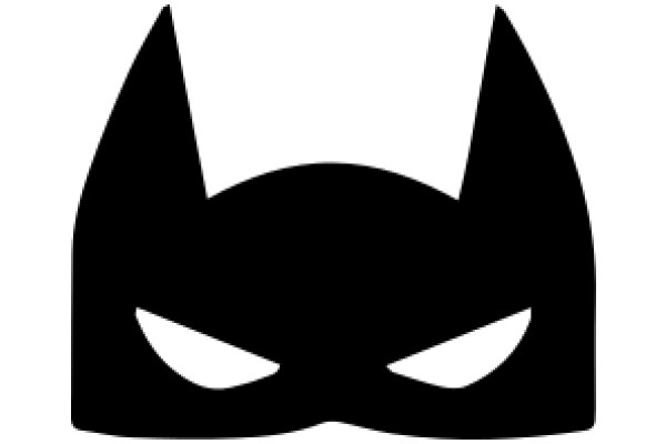 Stylized Black Bat Icon