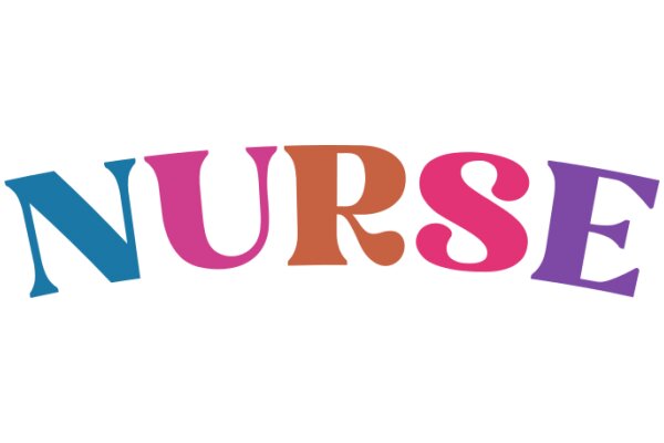 Vibrant Nurse Sign with Colorful Letters