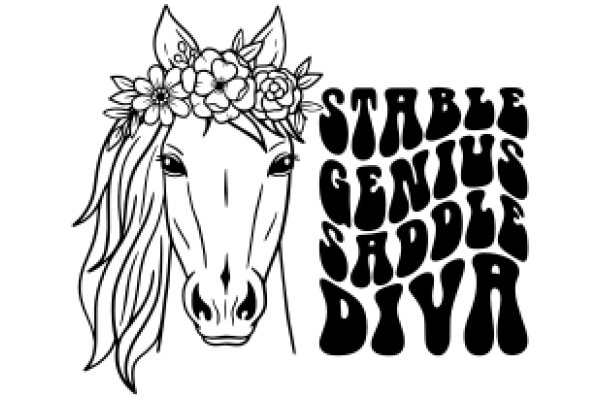 Stable Genius: AHorse with a Flower Crown and a Positive Message