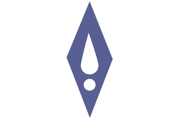 A Purple Arrow with a Drop Symbol