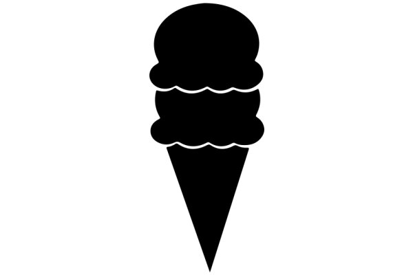 Simplistic Icon of an Ice Cream Cone