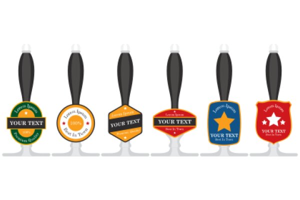 A Collection of Unique Beer Taps, Each with its own Design and Message