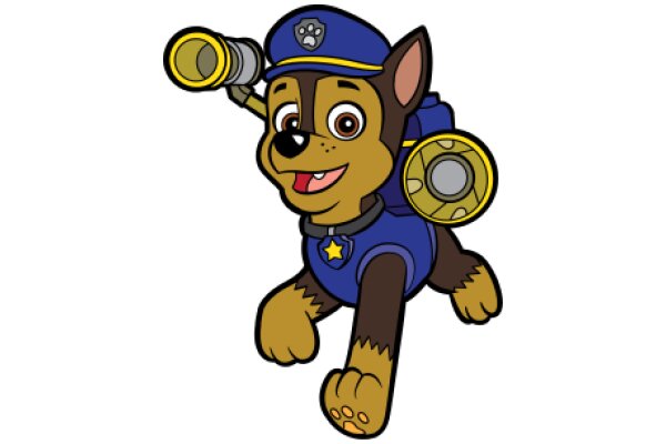 A Playful Adventure: The Canine Cop's Day Out