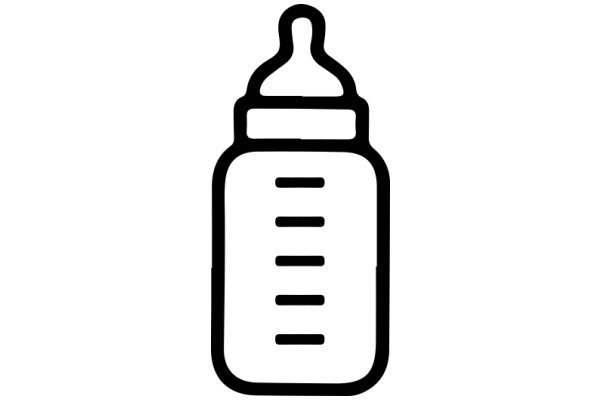 Simplistic Icon of a Baby Bottle