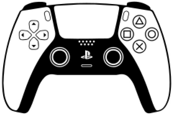 Stylized PlayStation Controller Illustration