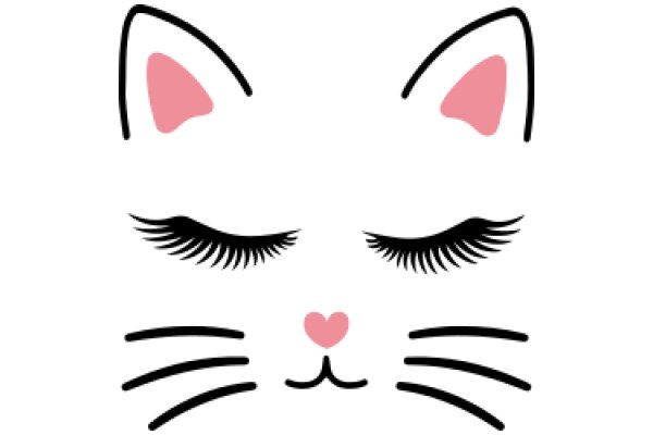 Whimsical Feline: A Playful Emoji-Style Illustration