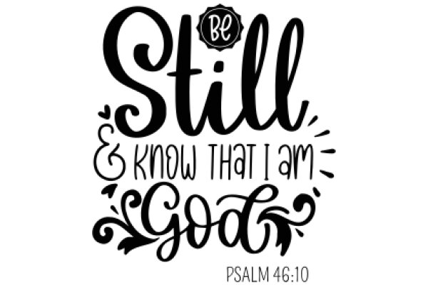 Be Still and Know That I Am God - Psalm 46:10