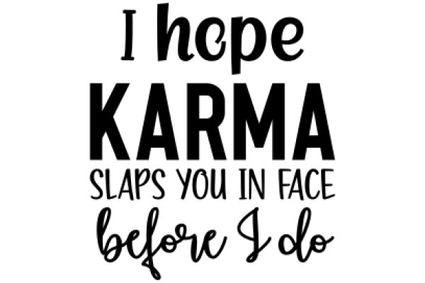 Hopeful Karma: Slaps You in Face Before Ido