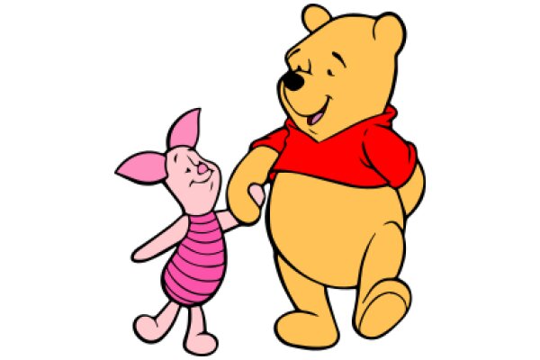 A Friendly Encounter: Winnie the Pooh and Piglet