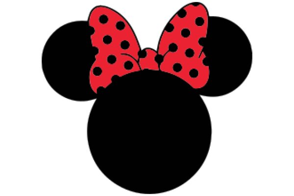 Stylish Black and Red Minnie Mouse Ear Headband