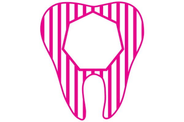 Stylized Pink and White Toothbrush Design