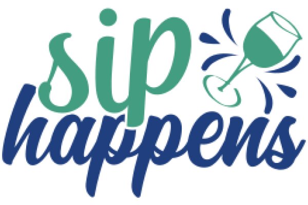 Sip Happens: A Graphic Design of a Wine Glass and a Sip