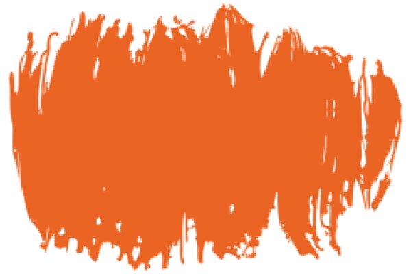 Abstract Art: A Blurred Orange Shape