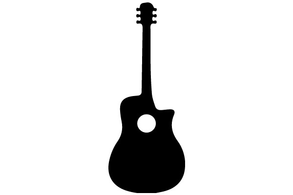 A Silhouette of a Guitar