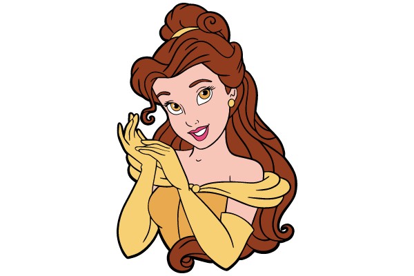 A Whimsical Portrayal of a Disney Princess