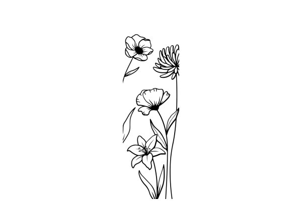 Floral Illustration: A Delicate Display of Nature's Beauty