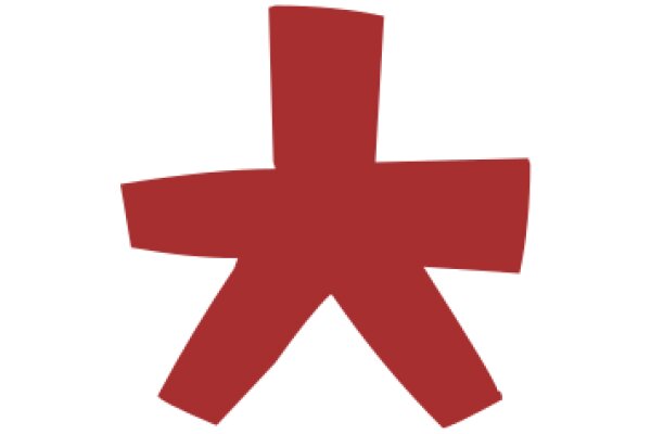 A Red Cross Symbol in a Blurred Background