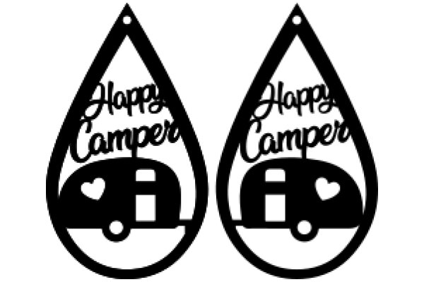 A Pair of Happy Camper Stickers