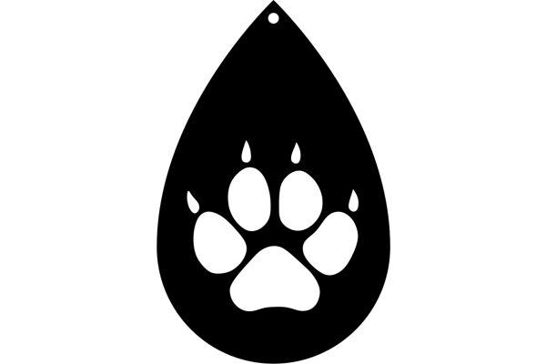 A Paw Print Silhouette