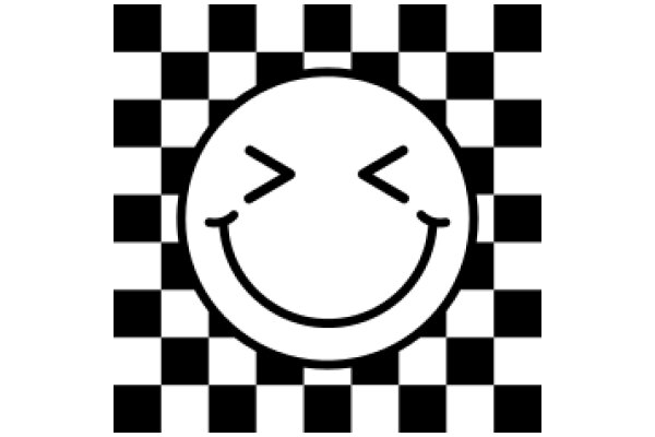 Emotional AI Icon on Checkered Background