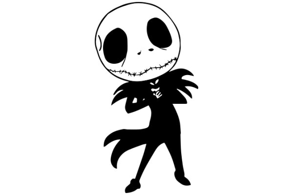 Stylized Jack Skellington Character in