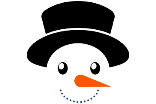 A Whimsical Smile: ASmiling Snowman