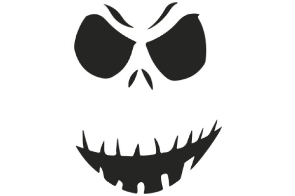 Simplistic Icon of a Scary Face